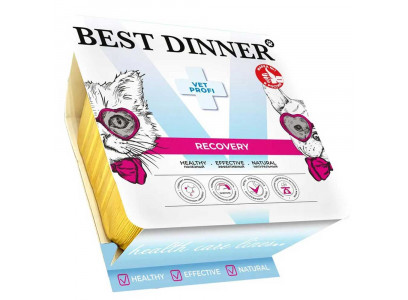 Консервы Для Собак и Кошек Best Dinner (Бест Диннер) Vet Profi Recovery  Паштет Восстановление 100г 