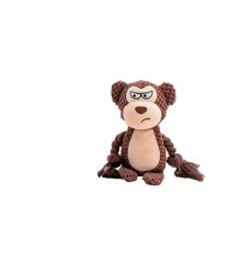 Игрушка-Пищалка Wogy (Воги) Для Собак Зверяка Мягкая с Канатами 2024-6743 30*26см