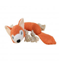 Игрушка Пищалка Wogy (Воги) Для Собак Лисичка Мягкая с Канатами 2024 7084 24*23см