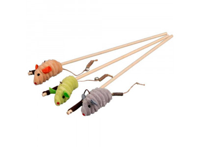 Игрушка Дразнилка Wogy (Воги) Для Кошек Мышка с Мататаби и Колокольчиком 108 48см 2024 7828