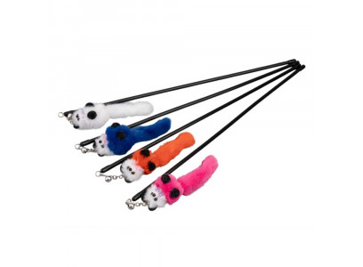 Игрушка Дразнилка Wogy (Воги) Для Кошек Мышка Съемная На Палочке 45*14см 2024 7763