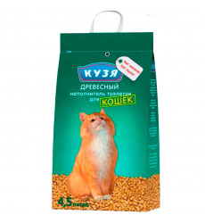Наполнитель Для Кошек Кузя Древесный 4,5л