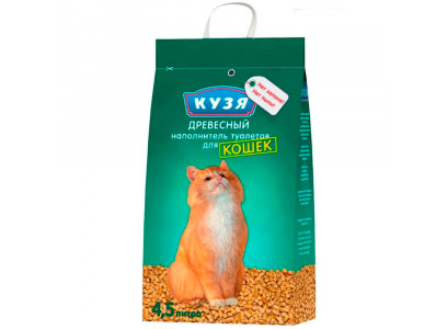 Наполнитель Для Кошек Кузя Древесный 4,5л