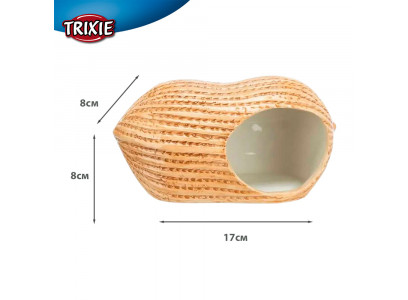 Домик Trixie (Трикси) Керамический Для Мышей и Хомяков Орешек 17*8*8см 61369 