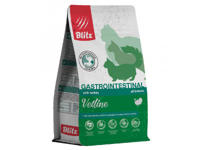 Сухой Корм Для Кошек Диетический Blitz (Блиц) Cat Gastrointestinal Лечение Болезней ЖКТ 400г 72827 