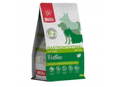 Сухой Корм Для Собак Диетический Blitz (Блиц) Gastrointestinal Лечение Болезней ЖКТ 1,5кг 73435 