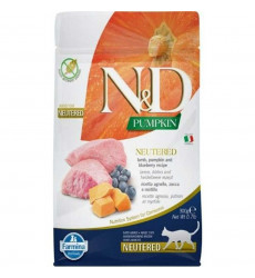 Сухой Корм Для Стерилизованных Кошек Farmina (Фармина) N&D Prime Cat Lamb & Blueberry Adult Беззерновой Тыква, Ягненок и Черника 1,5кг