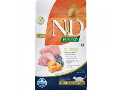 Сухой Корм Для Стерилизованных Кошек Farmina (Фармина) N&D Prime Cat Lamb & Blueberry Adult Беззерновой Тыква, Ягненок и Черника 1,5кг 