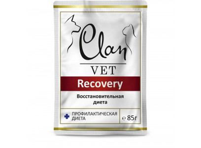 Влажный Корм Для Кошек и Собак Диетический Clan (Клэн) Vet Recovery Для Восстановление 85г 