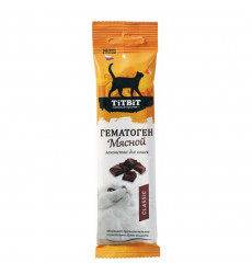 Лакомство TiTBiT (Титбит) Гематоген Мясной Classic Для Кошек 30г 018057