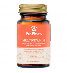 Prophyto (Профито) Мультивитамины Для Кошек и Собак 70 Таблеток