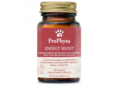 Prophyto (Профито) Энерджи Буст Для Улучшения Обмена Веществ Для Кошек и Собак 30 Таблеток 