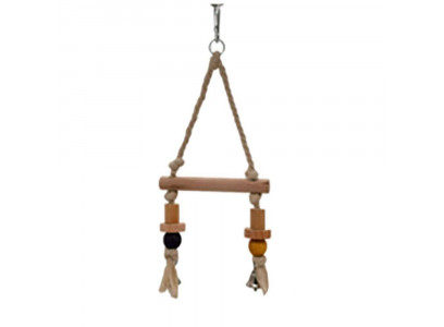 Игрушка Brava (Брава) Для Птиц Качель Дерево, Хлопок 15*35см 7513