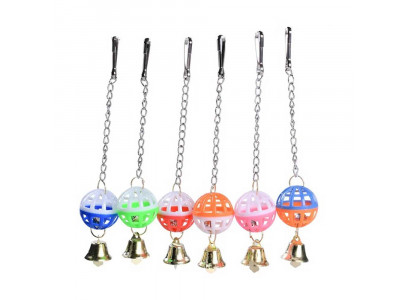 Игрушка Brava (Брава) Для Птиц Шарик с Колокольчиком Пластик 4*20см 7518