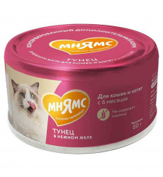 Консервы Для Кошек Мнямс Тунец в Желе 80г