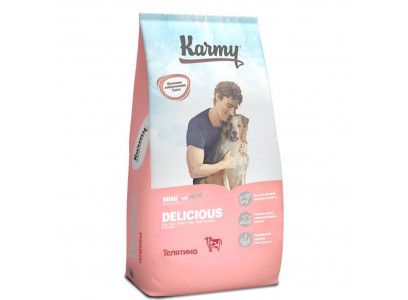 Сухой Корм Karmy (Карми) Delicious Mini Для Собак Мелких Пород Привередливых к Корму Телятина 10кг 