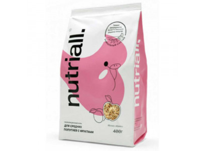 Корм для Птиц Nutriall (Нутриал) Для Средних Попугаев Фрукты 400г