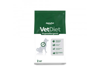 Сухой Корм Alphapet (Альфапет) Vetdiet Hypoallergenic Для Собак  При Пищевой Аллергии 2кг 55124 