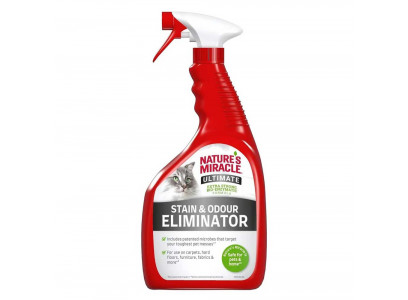 NatureS Miracle (Натурс Миракл) Уничтожитель Пятен и Запахов Для Кошек с Максимальным Эффектом Спрей 946 Мл 