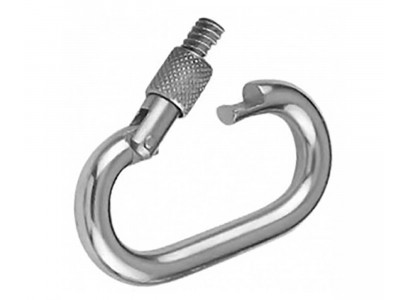 Карабин с Предохранителем На Резьбе Альпинистский 6мм*6см Usond 