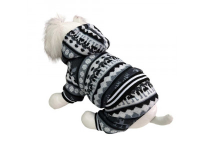 Комбинезон Pet FAshion (Пет Фешн) Скандинавия Трикотаж Мех Серый S