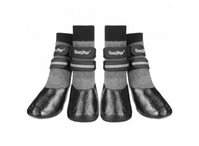 Носки Pet Fashion (Пет Фешн) Hb14 Bingpet Водоотталкивающие Светоотражающие 2 Липы Серый M