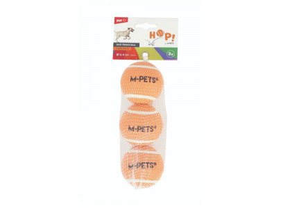Игрушка M-Pets (М-Петс) Для Собак Hop Мяч Теннисный Оранжевый 6,4см 3шт 10670799 