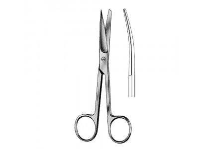 Ножницы Sammar (Саммар) Тупоконечные Вертикально-Изогнутые 140мм