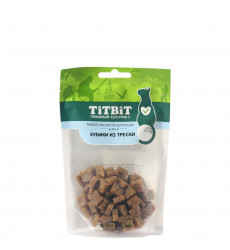 Лакомство TiTBiT Кубики Из Трески  Для Кошек 60г 019368