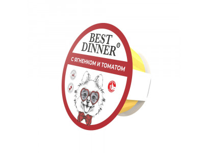 Консервы Best Dinner (Бест Диннер) Для Собак Паштет Ягненок Томаты 100г