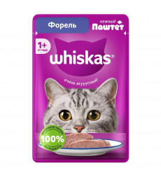 Влажный Корм Whiskas (Вискас) Для Кошек Паштет Форель 75г