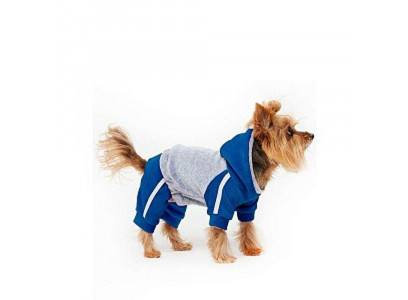 Костюм Спортивный Osso Fashion (Оссо Фешн) Для Собак Мелких Пород Р 20 Чемпион Синий Серый Скч 1041