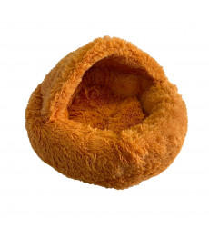 Ватрушка Pride (Прайд) Пудинг с Навесом Меховая Цвет Персиковый 45*45*18см 10015961