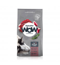 Сухой Корм Alphapet (Альфапет) Wow Superpremium Для Собак Средних Пород Говядина и Сердце 15кг 52246