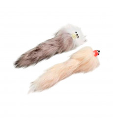 Игрушка Wogy (Воги) Для Кошек Мышки 2шт 12*3*3см Натуральный Мех Норки 2025-2206