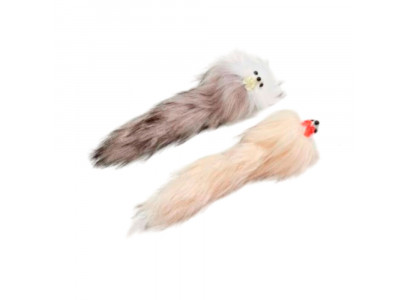 Игрушка Wogy (Воги) Для Кошек Мышки 2шт 12*3*3см Натуральный Мех Норки 2025-2206