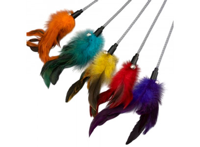 Игрушка-Дразнилка Wogy (Воги) Для К Перья с Колокольчиком На Пружинке 23-15см 2024-0848