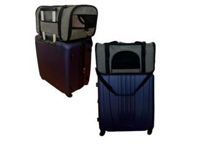 Сумка Перенска Для Кошек и Собак Мелких Пород Brava (Брава) На Чемодан 40*27*31см С Дополнительным Входом Карманом 10767