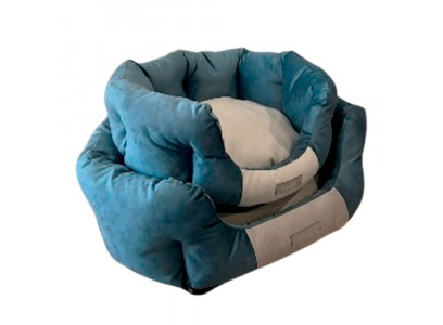 Лежак Для Кошек и Собак Мелких Пород Brava (Брава) Lider 68*55*24см Серый Стальной 10895