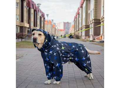 Комбинезон Osso Fashion (Оссо Фешн) Для Собак Р 65-2 Мембрана с Капюшоном Мальчик Звезды Ксм 1204