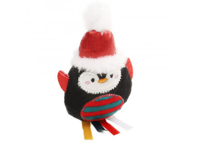 Игрушка Gigwi (Гигви) X-Mas Tales Для Кошек Пингвин с Ленточками 90-115мм Мягкая 85103