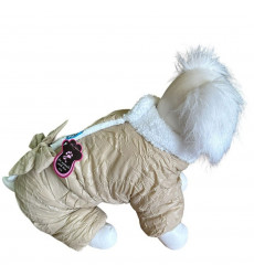 Комбинезон Pet Fashion (Пет Фешн) Для Собак Мелких Пород Бантик Р Xxl Мех Универсал Жатка Бежевый