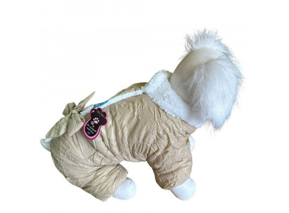 Комбинезон Pet Fashion (Пет Фешн) Для Собак Мелких Пород Бантик Р Xxl Мех Универсал Жатка Бежевый