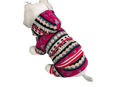 Комбинезон Pet Fashion (Пет Фешн) Для Собак Мелких Пород Скандинавия Р Xxl Трикотаж Мех Малиновый