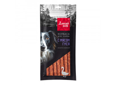 Лакомство Для Собак Titbit (Титбит) Колбаса С Мясом Гуся И Брусникой Дикий Зов 85г 027776 