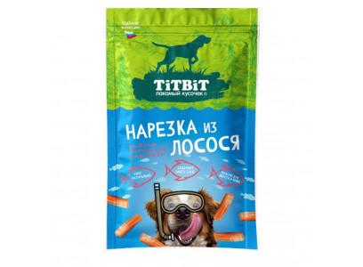 Лакомство TiTBiT (Титюит) Нарезка Из Лосося Для Собак 80г 027820 