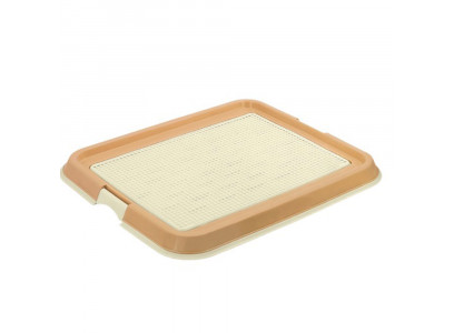 Туалет Zooone (Зооуан) Для Собак с Сеткой Большой 66*45*4см Бежевый P503-07