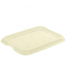 Туалет Zooone (Зооуан) Для Собак Мелких и Средних Пород с Сеткой Малый 50*37*4см Белый P502 11