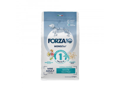 Сухой Корм Forza (Форза) 10 Dog Mini Monodiet Low Grain Для Собак Мелких Пород При Аллергии Рыба 1,5кг 11717 