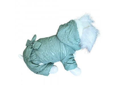Комбинезон Pet Fashion (Пет Фешн) Для Собак Мелких Пород Бантик Р Xxl Мех Жатка Ментол